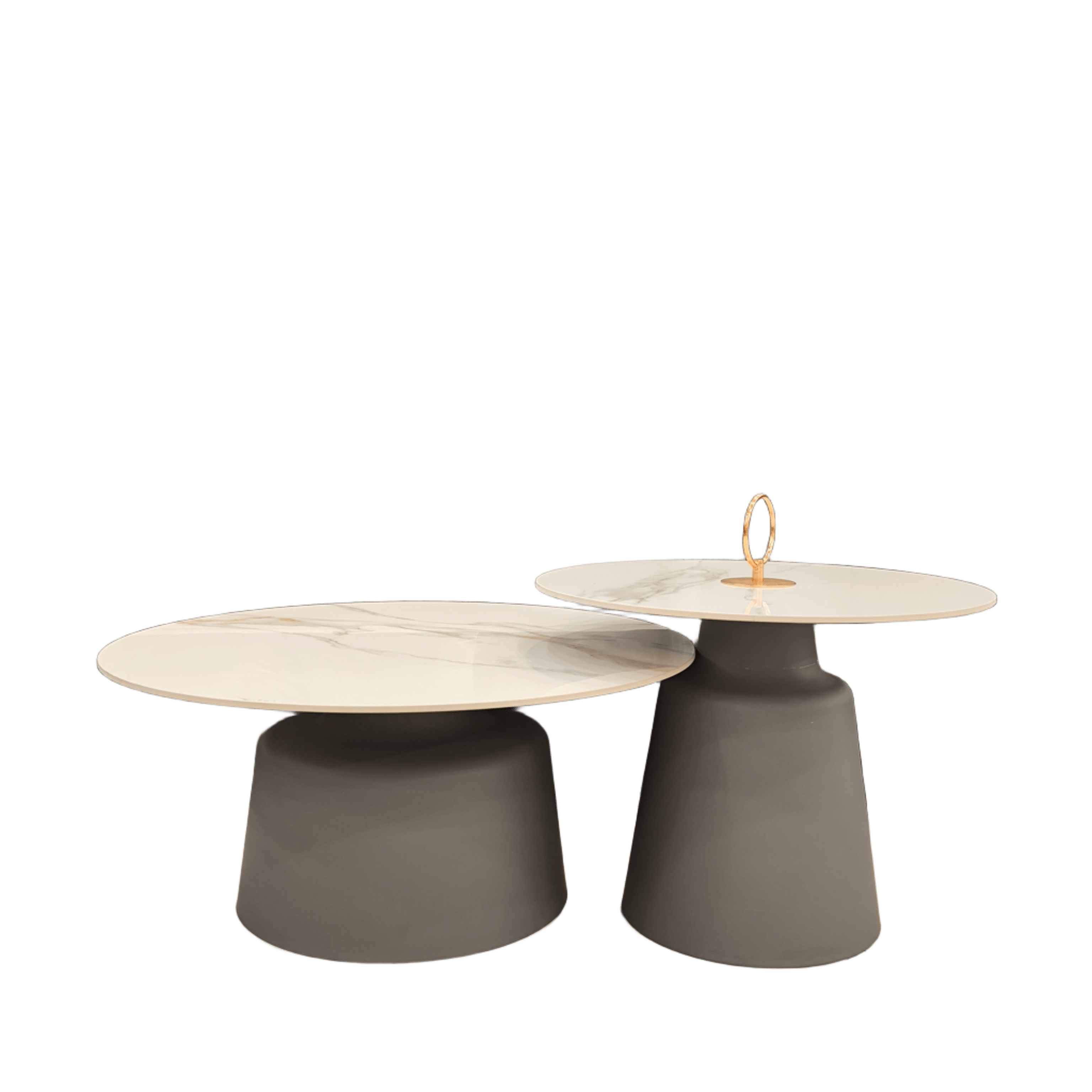 โต๊ะกลาง ขาเทาหน้าหิน