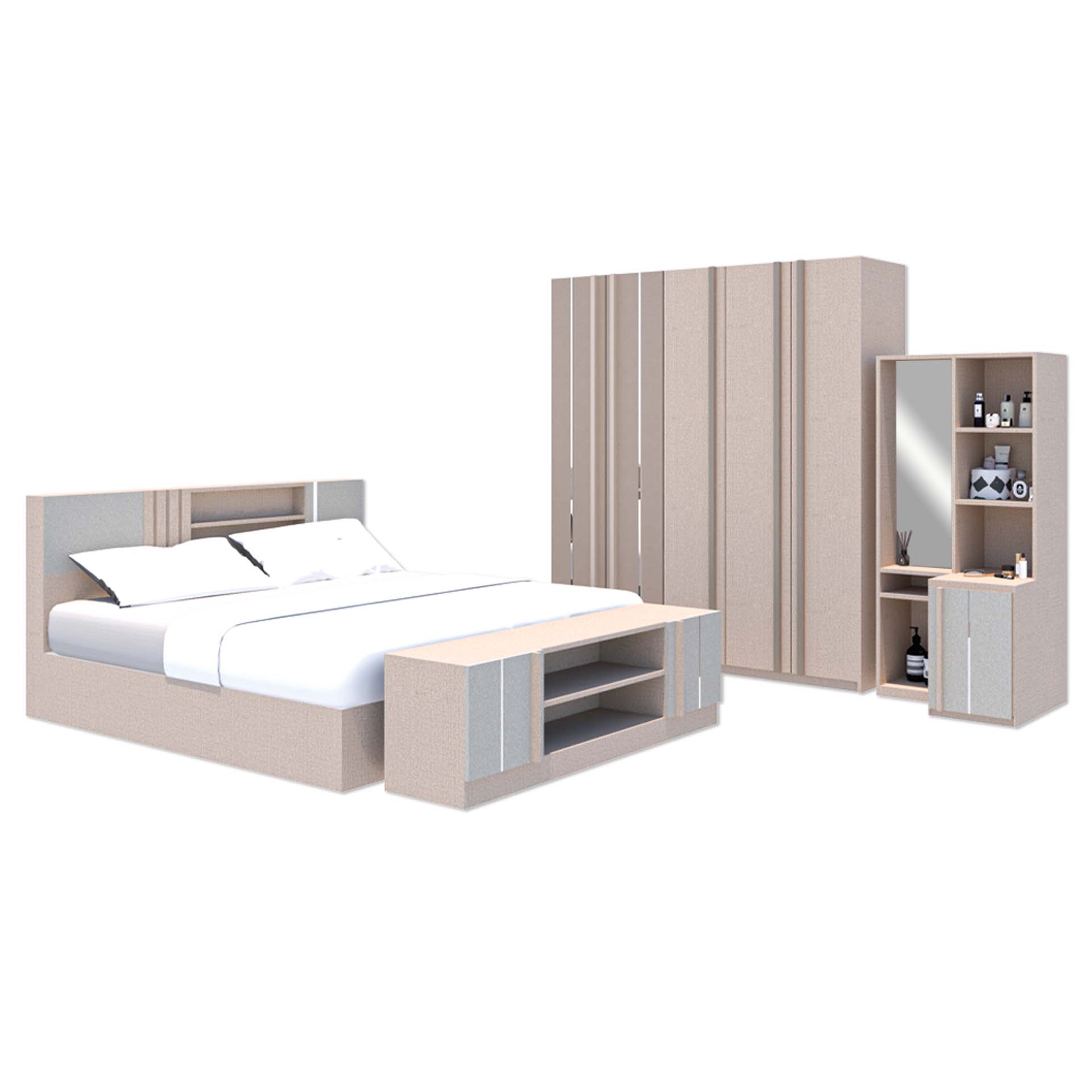 bear bedroom set 4+1