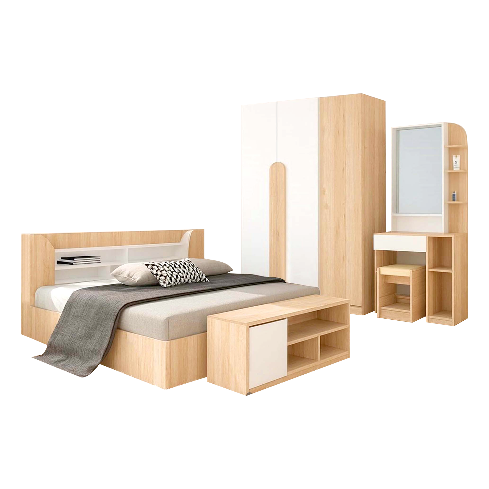 ชุดห้องนอน เบลล่า Bella 5+2 ชิ้น