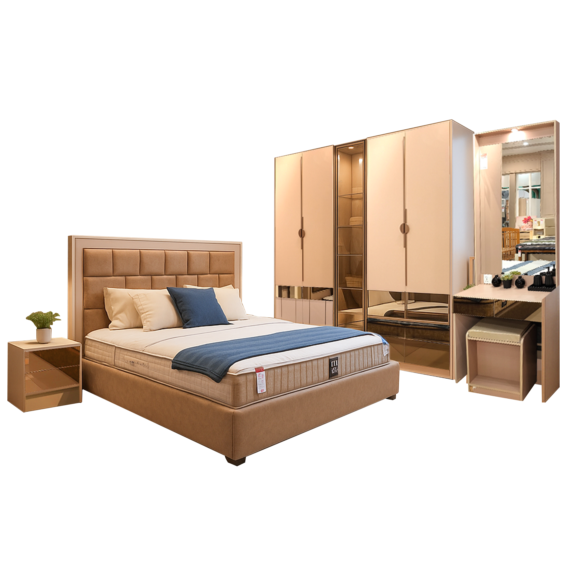 ชุดห้องนอน แลงค์คาสเตอร์ Lancaster 6 ชิ้น