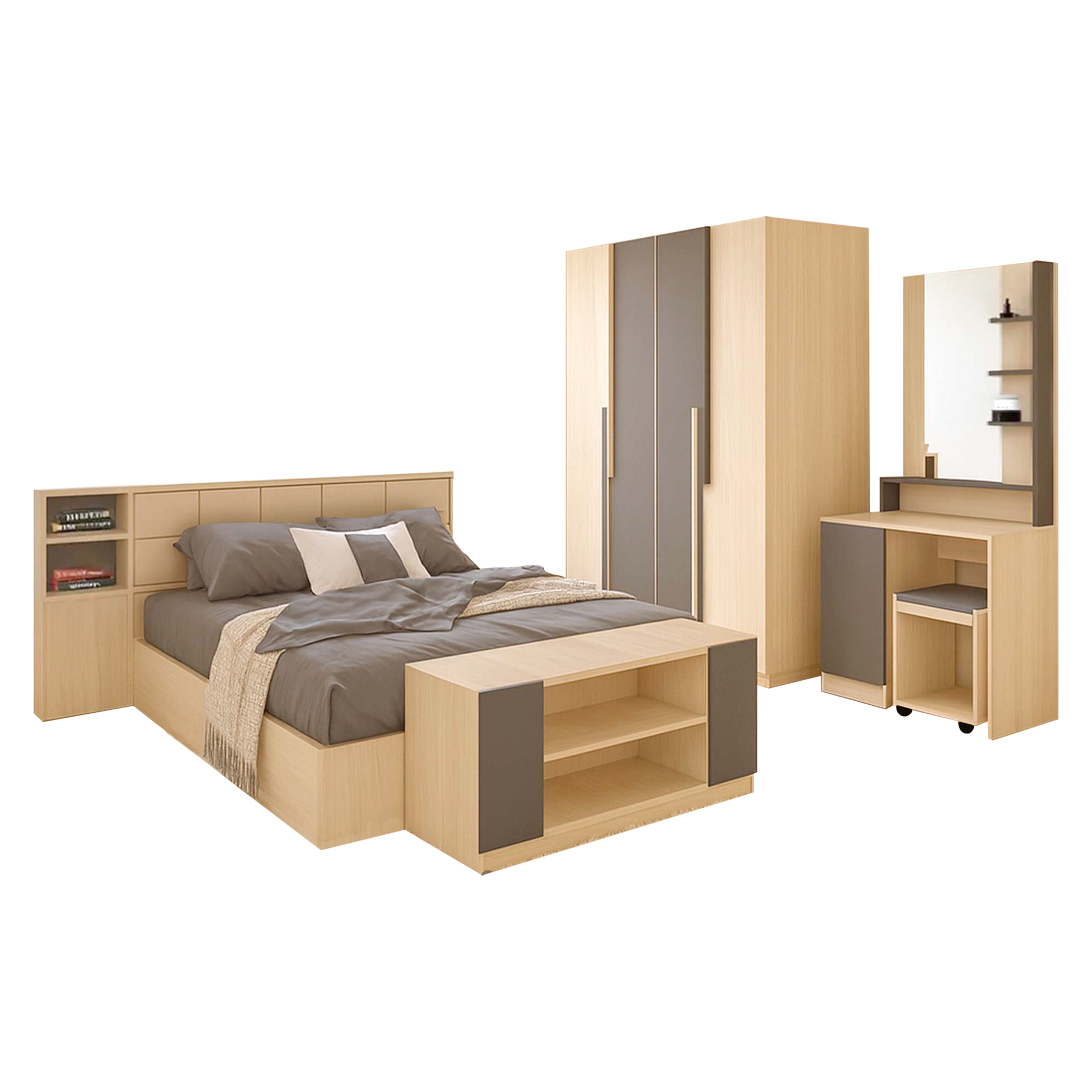 ชุดห้องนอน เซียน่า Siana 6+1 ชิ้น