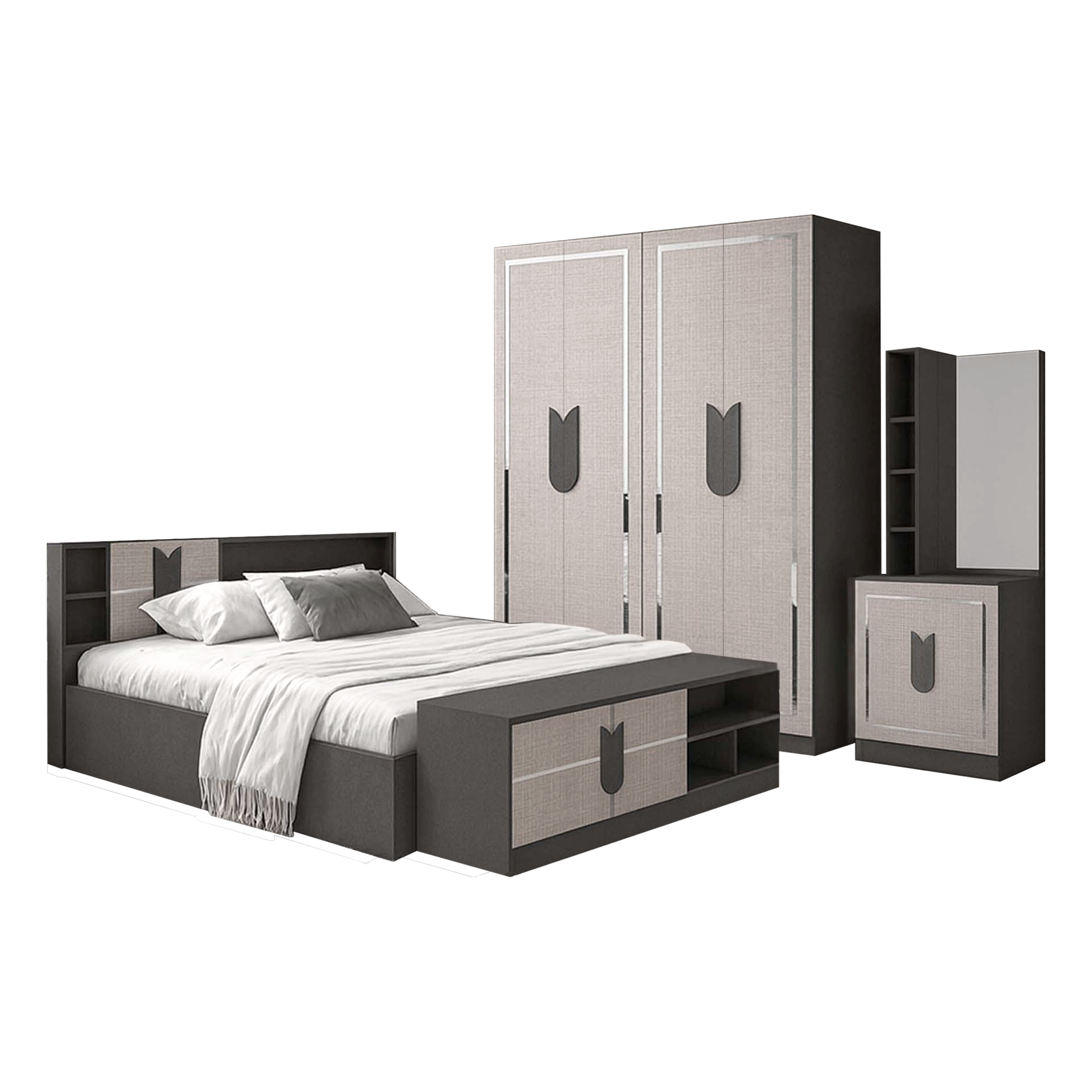 ชุดห้องนอน ทิวลิป Tulip 4+1 ชิ้น