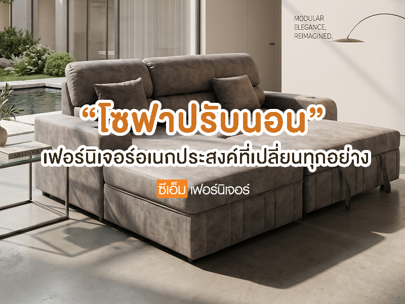 “โซฟาเบด” เฟอร์นิเจอร์อเนกประสงค์ที่เปลี่ยนทุกอย่าง