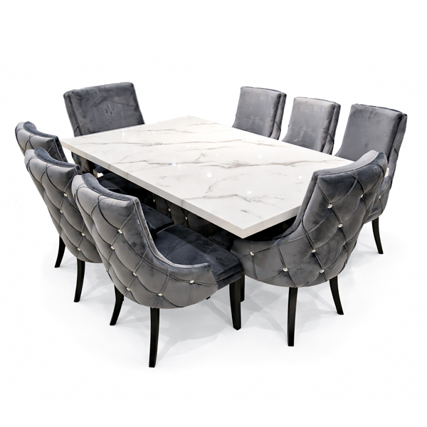 โต๊ะอาหารหิน โอลีนเดอร์ OLEANDER 8 ที่นั่ง