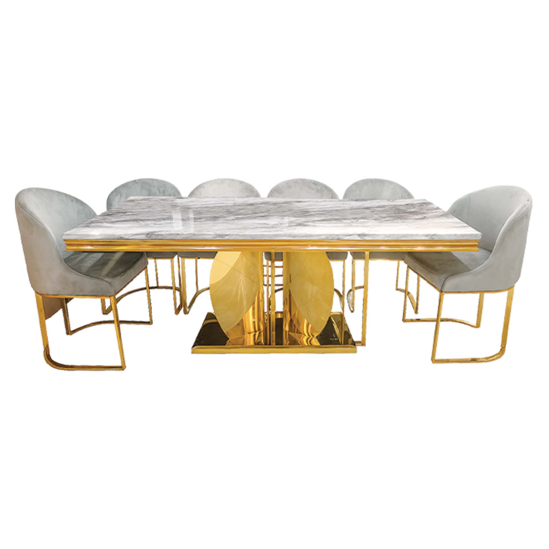 Howard stone dining table, grey stone