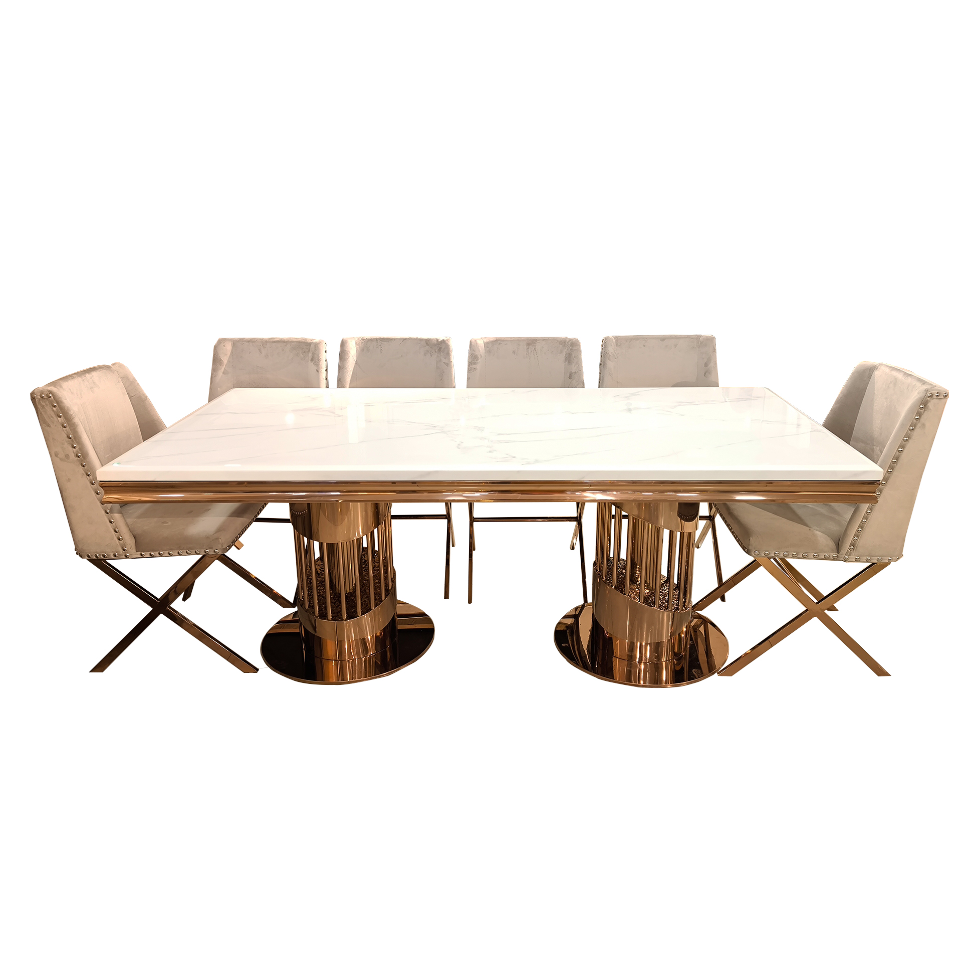 โต๊ะอาหารหิน 6 ที่นั่ง รุ่น โมเอน่า